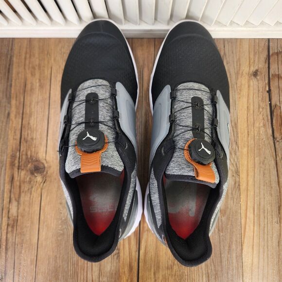 Puma Ignite Elevate Disc Golf Shoes Mens Sz 11.5 Black Gray Spikeless BOA Sport main image 8